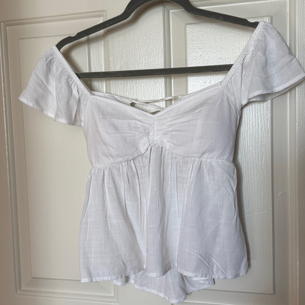 Hollister White Blouse